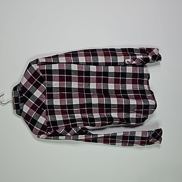 FOX small plaid button down long sleeve shirt - Picture 4 of 8